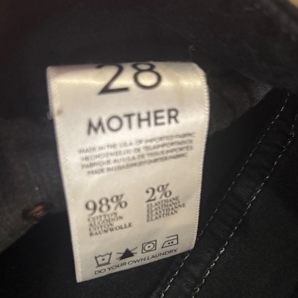 MOTHER Black Skinny Jeans velvet - Picture 6 of 8
